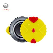 1pc Stainless Steel Double-Layer Insulated Baby Cup, Cute Chicken Design, Sealed Dust-Proof, With Handle Anti-Scald Anti-Leak Sippy Cup, Suitable For Daily Use - Multicolor - View 6