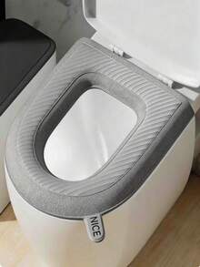 1pc Thick Waterproof Toilet Mat, Washable Quick-Drying Toilet Pad, Wipe Clean Easily - Multicolor - View 12