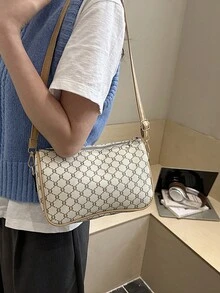 2026新款时尚百搭女士单肩包，时尚斜挎方包，优雅春季配饰 - 白色 - 查看 5