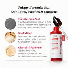 Medicub Hypochlorous Acid Rice Peel Shot Duo For Face & Body | Gentle Exfoliating Serum For Dead Skin Cells & Pore Care, Blackheads & Excess Sebum Control | Rice Extract, Hypochlorous, Panthenol For Hydrating & Smoothing Care - Hyaluronic Acid - 查看 5