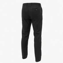 1pc Men's Retro British Style Knit Casual Suit Pants, Minimalist Fashion Straight-Leg Suit Trousers - Black - View 4