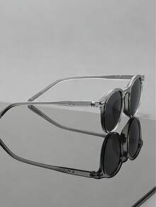 一副女士细框圆形太阳镜，UV400 防紫外线，经典波西米亚风格，玳瑁色镜腿，街头风拍照设计 - 彩色 - 查看 9