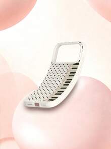 1个蕾丝边钢琴纹黑色波点图案液态硅胶防震手机壳，适合作为节日礼物，兼容苹果XS/XR/11/12/13/14/15/16/17 Pro/Pro Max/14/15/16 Plus - 彩色 - 查看 5