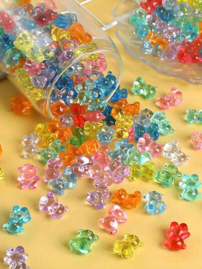 5/30/50pcs Cute Small Resin Bear Decorations, Mini Animal Decor, Suitable For DIY Fairy Garden, Vase Filler, Glass Container, Potted Plant Decor, Micro Landscape Craft, Gardening, Car Interior, Home Decor, Bookshelf, Living Room, Theme Party, Birthday Gift
