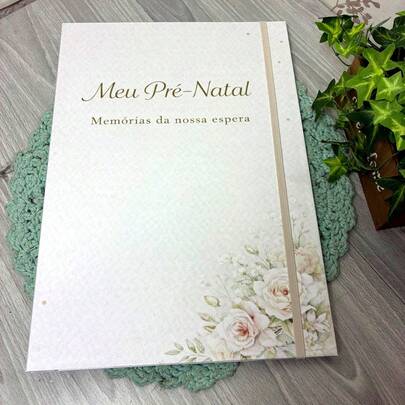 Pasta Pré Natal Gestante Porta Documentos Gravidez | Organizador de Exames e Memórias da Gestação