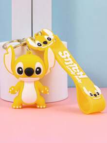 Disney, 1pc Cute Stitch Keychain, Cartoon-Themed Keychain Charm, DIY Backpack Accessory-Perfect For Car Keys, Bags, And More. It Also Makes An Ideal Gift For Friends And Partners During Back-To-School Season! - Multicolor - View 9