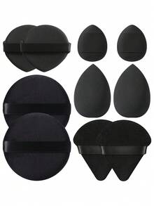 36件套化妆工具套装，包含：20支化妆刷套装+1个发圈+2个圆形粉扑+1个多功能防水拉链化妆包+1个化妆刷清洁工具+2个化妆海绵+1个睫毛夹+2个三角粉扑+2个气垫粉扑+2个迷你气垫粉扑+2个手碗挂绳，一应俱全，新手友好 | 方便旅行携带，送礼佳品 | 新手/女性的完美之选 - 彩色 - 查看 13