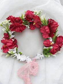 1 Stück Blumenkrone Haarschmuck, Teenager Haarschmuck, Feenkostüm, Bankett Dekoration, Hochzeitsoutfit, Feenelf, Frühlingsreise Dekoration, geeignet für Party und tägliches Tragen, geeignet als Teenager Geschenk, Fotorequisite - Verschiedenfarbig - Übersicht 9