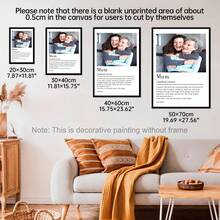 1pc Personalized Mother's Day Digital Photo Collage, Custom Poster With "Personalized Mother Definition" Text, Beautiful Photo Gift For Mom, Custom Wall Art, Photo Customization, Customizable Product, Optional Frame - Multicolor - View 6