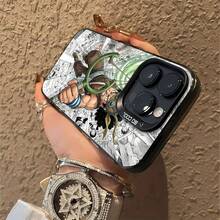 Usopp, tirachinas verde, anime de acción marrón.funda de teléfono Fundas compatibles con ,Apple,VIVO,OPPO,,, y Honor.Fabricadas en silicona TPU,ofrecen protección contra golpes y caídas. - Negro - Ver 6