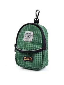 1個裝狗狗拾便袋分發器 狗狗拾便器 格紋垃圾袋 多功能寵物拾便袋/寵物零食袋 適用於多種牽繩 外出寵物使用 - 彩色 - 查看 11