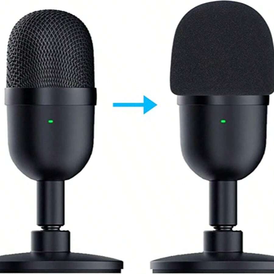 Filtro antipop mini Seiren - Cubierta de espuma para micrófono compatible con micrófono de streaming mini Seiren para bloquear los sonidos plosivos - Unitalla - Ver 1