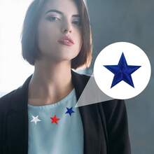 10/33pcs Colorful Star Embroidery Patches, Iron-On Or Sew-On For Repairing Hats, Shirts, Jeans And Bags (Multiple Colors Available) - Multicolor - View 6