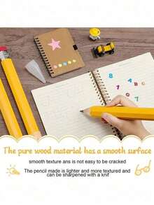 1pc Extra Large Pencil, Student Party Gift, Unique Back-To-School Supplies - Multicolor - View 4