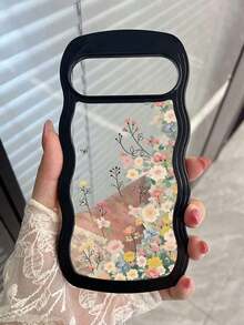 この携帯電話ケースは,透明な波模様の縁に春のおお花と蝶がトレースかれています. Pixel 10 Pro,Pixel 10,Pixel 10A,Pixel 9A,Pixel 9,Pixel 9 Pro,Pixel 8,Pixel 8A,Pixel 7Aに対応しています.防水,耐衝撃性,落下耐性,傷つきにくい. - ブラック - チェックする 2