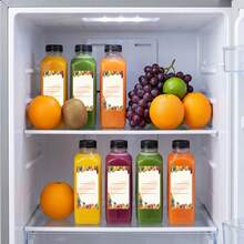 Tomnk 12/36/42/56/128pcs 16oz Plastic Juice Bottles With Caps, Reusable Juicing Bottles, Clear Empty Containers For Drinks, Smoothies And Other Beverages, For Back-To-School Season, Picnics, And Outdoor Activities - 無色 - 查看 5