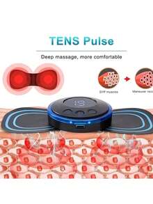 AXH New EMS Massage Patch, Mini Neck & Back Muscle Relief Stimulator Pad, Portable Leg & Body Healthcare Tool - Multicolor - View 8