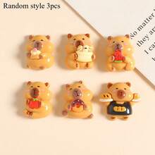 8pcs Cute Hamster Fridge Magnets, Cartoon Resin Refrigerator Magnets, Decorative Stickers, Personalized Fridge Magnets, Suitable For Kitchen, Office, Whiteboard, Storage Cabinet, Dishwasher, Kitchen Decor, Home Decor, Holiday Gift - Multicolor - View 9