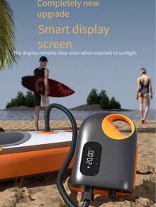 Inflatable Paddle Board Air Pump, Multi-Function Outdoor Inflatable Pump For Kayak, Canoe, SUP Paddle Board, High Power Smart Electric Air Pump With 12V, Suitable For Outdoor Tent, Swimming Ring - Black - View 11