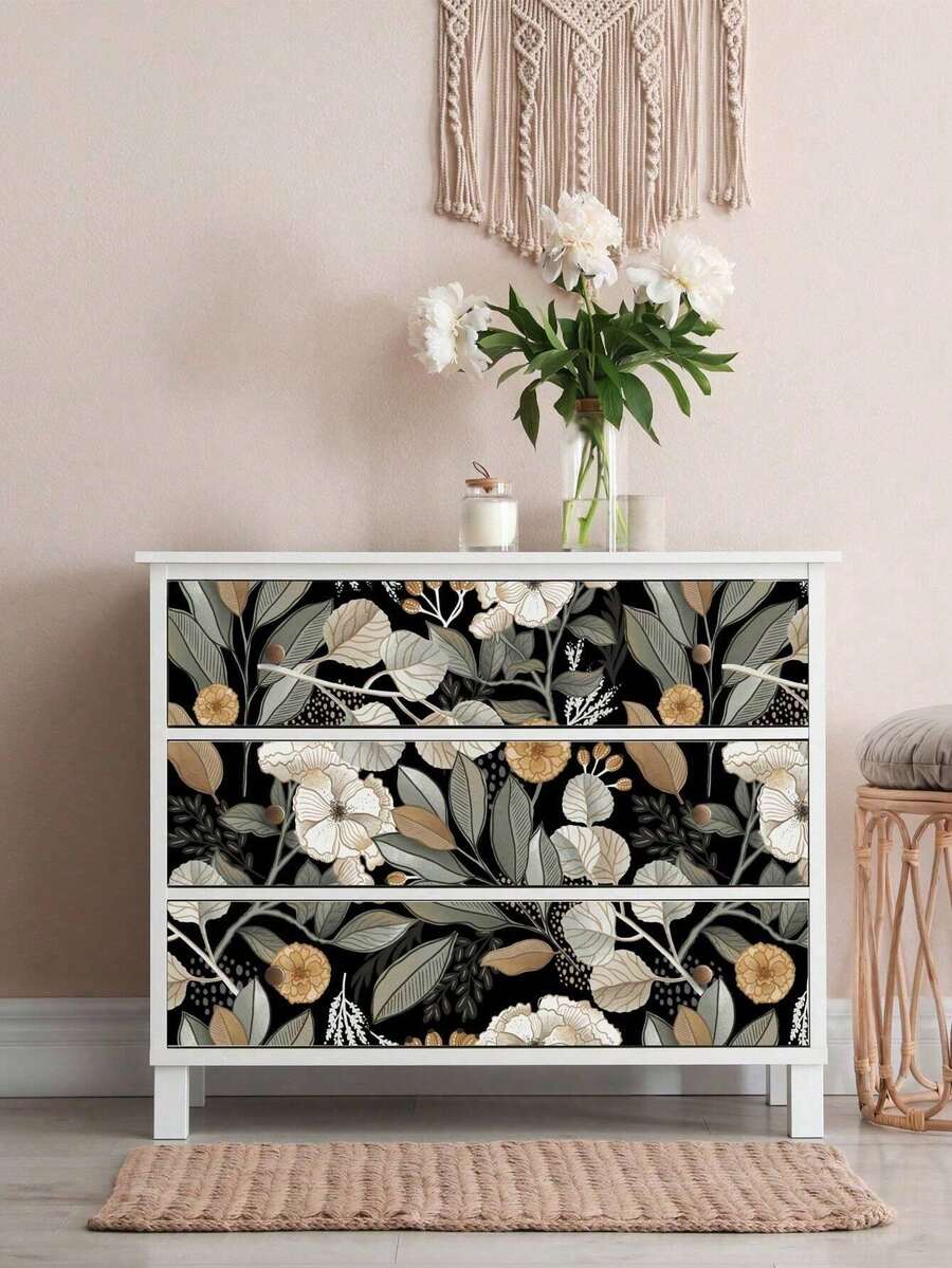 Self-Adhesive Wallpaper, Ready-To-Use, Removable, Made Of Vinyl Material, With Bohemian And Modern Minimalist Styles, Featuring Textured Designs, Ideal For Wall Decor And DIY Projects. Its Thicker Design, Oil-Resistant, Moisture-Proof, And Easy-To-Clean Properties Make It An Excellent Choice For Home Decor.