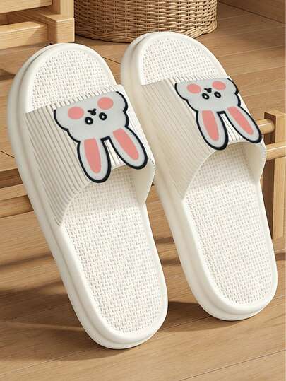 Fashionable, Versatile, Comfortable & Soft Striped Yellow Thick-Sole Anti-Slip Anti-Odor EVA Women's House Slippers [For Wide Feet, Please Order One Size Up For More Comfort],Spring Summer Outfits