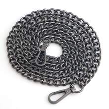 Purse Chain Iron Flat Chain Strap Handbag Metal Straps Shoulder Corss Body Replacement Chain Accessories Graduation Teacher Appreciation Gifts Birthday Gift Holiday Essentials Beach Essentials - Gun color - View 13