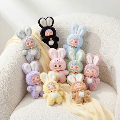  Búp bê nhồi bông Samuel Blind Box, thuộc dòng thỏ dễ thương, nhiều màu sắc, mặt làm bằng chất liệu ABS, không có bông nhồi, thích hợp làm quà sinh nhật, quà sưu tập, quà bất ngờ, quà Valentine, quà Giáng sinh, quà tặng ngày lễ.