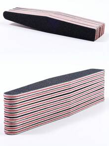 10/20支可重复使用指甲锉，100/180支磨砂指甲锉/抛光器，可水洗，耐用，打磨指甲工具 - 彩色 - 查看 5