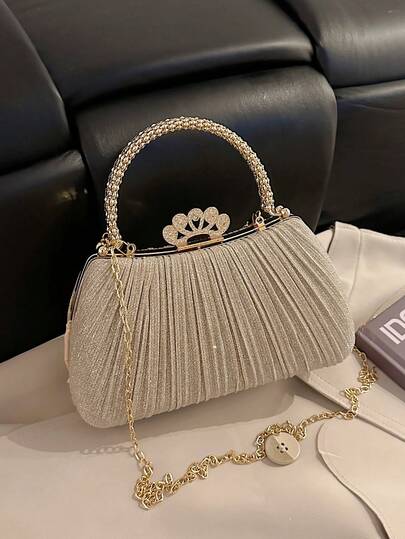 New Arrival High-End Fashion Silk Evening Handbag, Tote & Shoulder Bag For Women