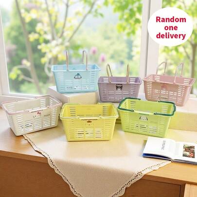 Miniso Cesta de mano mini de Sanrio Keroppi/Hello Kitty/Kuromi/Cinnamoroll/My Melody, cesta colgante para mochila, lindo regalo de cumpleaños, material de PVC (1 pieza)