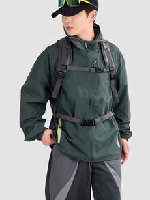 超轻男士背包，适合高中生和大学生使用，轻便防水，适合上学/通勤。 - 長方形 - 查看 3