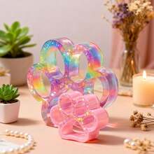 2pcs Hollow Cat Paw Silicone Mold Set, Home Decor Craft Making Accessories - Silicone Mold - View 6