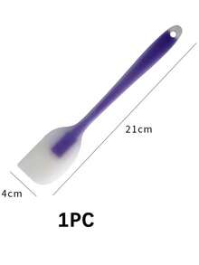 1pc Silicone Spatula, Heat Resistant One-Piece Baking Tool, Home Kitchen Cream Scraper, Cake Scraper, Mixing Knife, Non-Stick Batter Scraper, Butter Scraper, Baking Dedicated Scraper, Easy To Clean, Kneading Scraper, Baking Beginner Essential Kitchen Tool, Multifunctional Silicone Scraper With Long Handle, Convenient To Use, Baking Set Matching Accessory - Silicone Spatula - View 15
