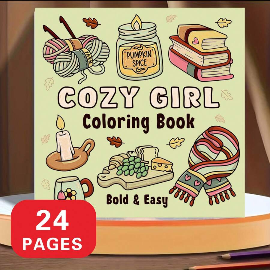 Sách tô màu cao cấp 22 trang dày dặn, thoải mái dành cho bé gái | Lý tưởng cho người lớn thư giãn, sum họp gia đình và trang trí ngày lễ (Lễ Phục Sinh, Lễ Tạ Ơn, Giáng Sinh, Năm Mới, Ngày Valentine) | Sách tô màu đơn sắc mini dành cho người lớn | Hoạt động giải trí sáng tạo, thiết kế dễ thương, hình minh họa nghệ thuật, in ấn chất lượng cao, giấy mịn, sổ phác thảo mini, họa tiết vẽ tay, giải trí gia đình - Mảnh duy nhất - Xem 1