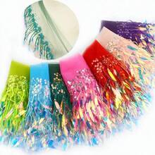 Dây tua rua may vá 15cm, thích hợp cho váy, quần áo, sequin, trang trí ren, đầm, ruy băng, trang trí vải, phụ kiện DIY. - nhiều màu - Xem 3