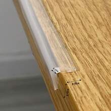 Edge Protector 100% Silicone, Baby Proofing Thin Corners Clear Guards, Pre-Tape Adhesive Soft For Kids Safety, Child Table Cabinets Furniture Bumper (2/5x2/5 In (Thin Width), 12 FT) - 1/5x4/5 In (Width) - View 12