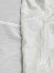 Women's Summer White Minimalist Casual Style Halter Backless Stand Collar Tie-Up A-Line Mini Dress With Side Pockets, Party & Holiday Elegant - White - View 5