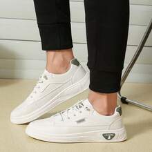 男士休闲一脚蹬运动鞋，透气耐穿平底鞋，适合春季、秋季及所有季节穿着 - 綠色 - 查看 10