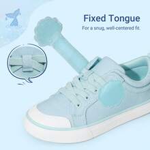 Toddler Girls Sneakers Lightweight Comfortable Hook And Loop Casual Walking Cartoon Cute Little Kids Shoes - 藍色 - 查看 5