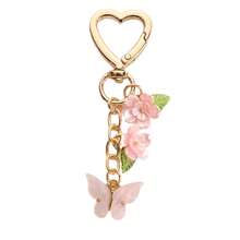 1 móc khóa hình bướm và hoa, móc chìa khóa dễ thương, phụ kiện túi xách nữ, trang sức tự làm, mặt dây chuyền quà tặng cho bạn thân - Nhiều màu - Xem 16