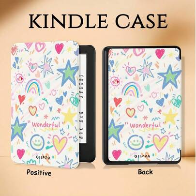 Kindle Reader Protective Case, Summer Fresh Graffiti Pattern, Compatible With Kindle Paperwhite 5th/6th/7th, Paperwhite 10th/11th/12th, Kindle (Colorsoft)/10th/11th/12th And Other Popular Models, Kindle Case/Kindle Accessories