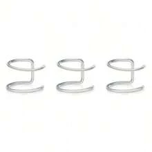 5件套不锈钢无穿孔鼻环、唇环、耳环身体饰品套装（女士款） - 彩色 - 查看 6