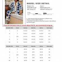Women's All-Over Print Shirt And Pants Shirt And Elastic Waist Trousers Set Summer Outfits For Women - 多色1 - 查看 4
