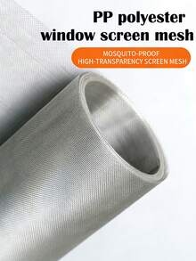 1 Piece Of Nano Gray Mosquito Net Window Screen - Summer-Specific Mosquito-Proof Window Screen, Enhanced Durability, Washable Mesh, Made Of High-Strength Fibers To Provide Excellent Insect Protection - Suitable For Home And Office - A - View 1