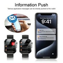 2026 New High-Definition Full-Touch Smart Watch, Unisex - Wireless Calling/Messaging, Multiple Sports Modes, Remote Camera Control, Outdoor LED Light, Compatible With Android And IOS, USB Charging, Alloy Case/Silicone Strap/Metal Strap, Modern Fashionable Clear Display, Fitness Tracker, Smart Watch, Multi-Function Smart Watch, Suitable For Halloween, Thanksgiving, Christmas And Other Occasions - View 6