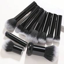 A 10-Piece Makeup Brush Set Made Of Biomimetic Fiber Bristles, Featuring Soft Bristles With Excellent Pigment Pickup, A Versatile All-Face Makeup Brush Set Suitable For Eyeshadow, Blush, And Foundation Application. - Multicolor - View 10