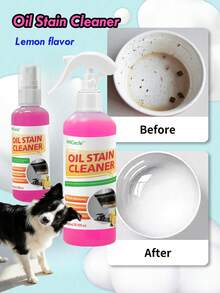 H4Cacle PET Pet Bowl Oil Stain Cleaning Spray - Releases Powerful All-Purpose Cleaning Power For Hygienic And Clean Pet Bowls, With Lemon Scent - Pink - View 11