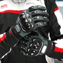 1 Pair Motorcycle Gloves Riding Glove Racing Protection Full Finger Moto Gloves Touch Screen Riding Moto Protective Anti-Fall Racing Motocross Waterproof Gloves Bike Motorcycle Accessories Riding Essentials For Women Men Rider Gifts - SU05 - View 2