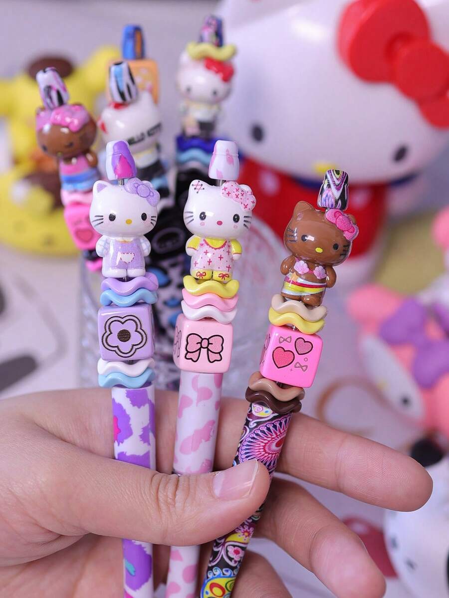 SANRIO DIY串珠凝胶笔套装 - 可爱卡哇伊可定制文具 - DIY - 查看 1