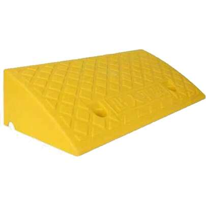 Rampa de Acera de Plástico, 27x9x50 cm, para Coche – Rampa de Bordillo Resistente Alta Capacidad con Superficie Antideslizante, para Entrada de Garaje, Moto, Carretilla (Negro)